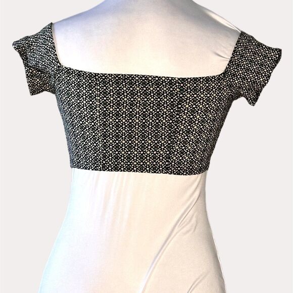 Intimately Free People Lucky Now Brami Crop Top Off Shoulder Black Combo XS NWT - Picture 4 of 6